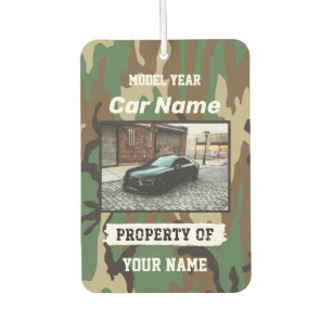 Upload Your Car Photo with Personalization Air Freshener