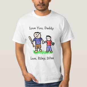 Upload Your Child's Artwork Cute Father's Day T-Shirt