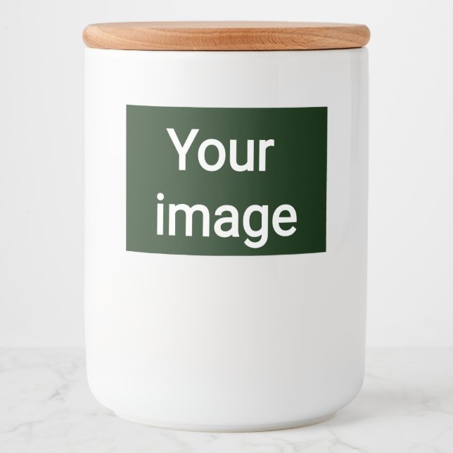 Upload Your Custom Image – Personalized Graphic Food Label (Front)
