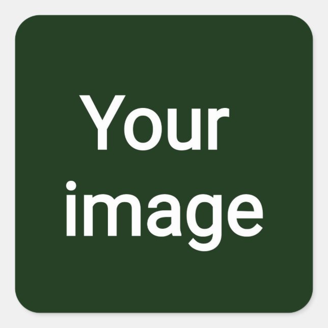 Upload Your Custom Image – Personalized Graphic Square Sticker (Front)