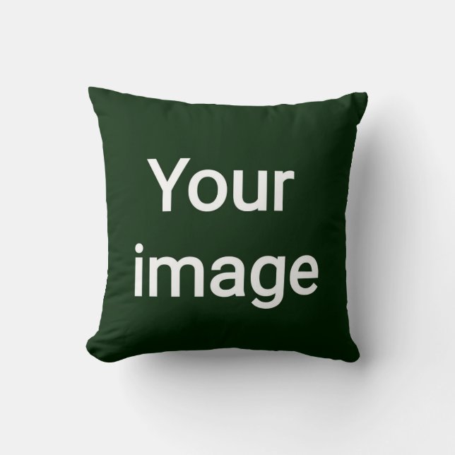 Upload Your Custom Image – Personalized Graphic Throw Pillow (Front)