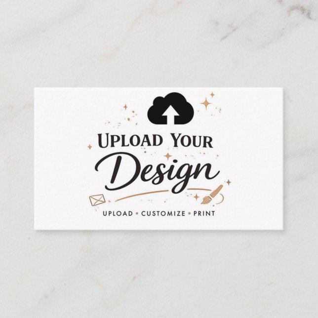 Upload Your Design Branding  Business Card (Front)