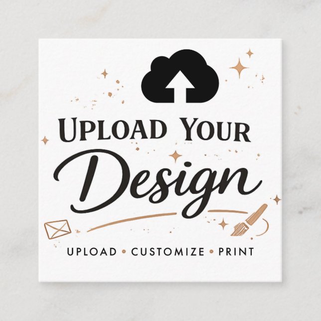 Upload Your Design Branding  Calling Card (Front)