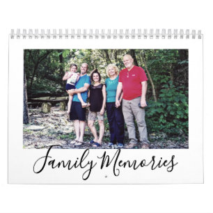 Upload Your Family Picture Memories Custom 2026  Calendar