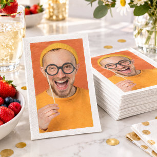 Upload Your Funny Photo Selfie Photo  Napkin