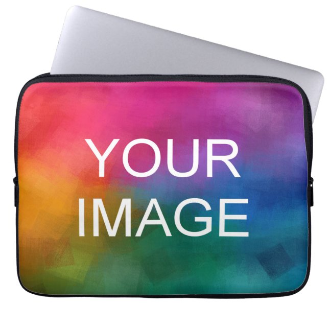 Upload Your Image Photo Logo Add Text Template Laptop Sleeve (Front)