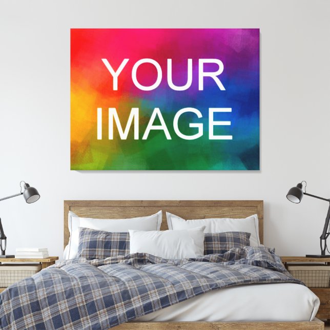 Upload Your Image Photo Picture Logo High Class Canvas Print (Insitu(Bedroom))
