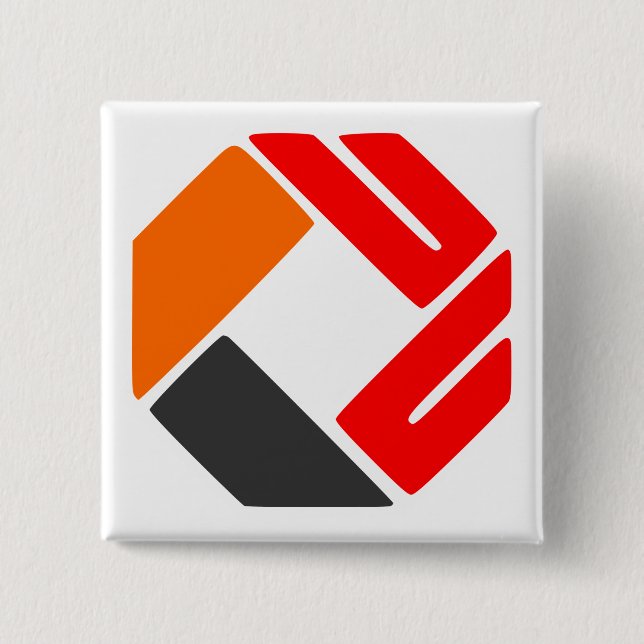 Upload your logo 2 inch square button (Front)