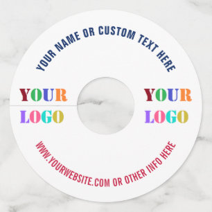 Upload Your Logo Add Text Branded Wine Glass Tags