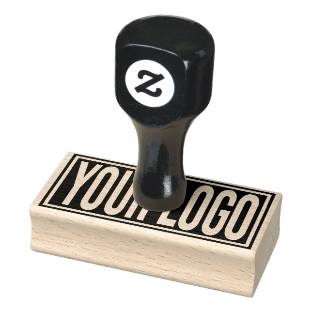 Upload Your Logo Business Logo Rubber Stamp (Stamp)