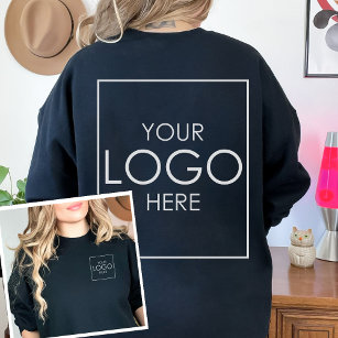 Upload Your Logo Business Merch Company Crewneck Sweatshirt