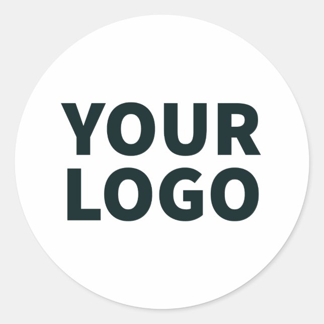 Upload Your Logo  Classic Round Sticker (Front)