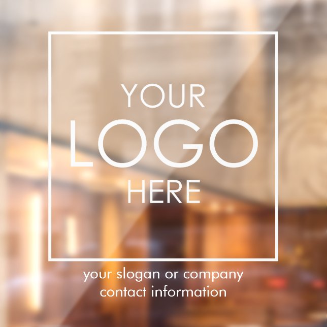 Upload Your Logo Company Branded Business Custom Window Cling (Sheet 2)