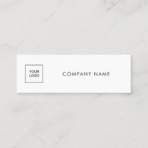 Upload Your Logo Company Modern Simple Template Mini Business Card
