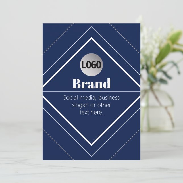 Upload Your Logo & Customizable Text Design (Standing Front)