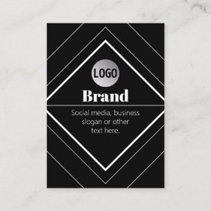 Upload Your Logo & Customizable Text Design Business Card