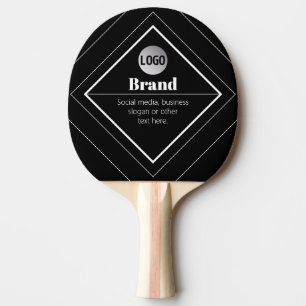 Upload Your Logo & Customizable Text Design Ping Pong Paddle
