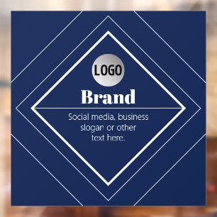 Upload Your Logo & Customizable Text Design Window Cling