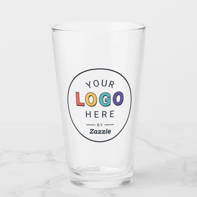 Upload Your Logo Glass (Front)