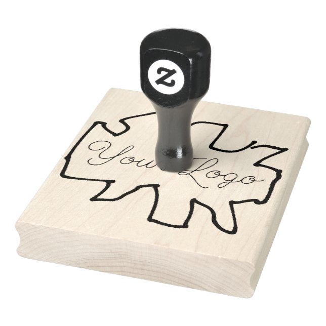 Upload Your Logo Large Business Logo Rubber Stamp (Stamp)