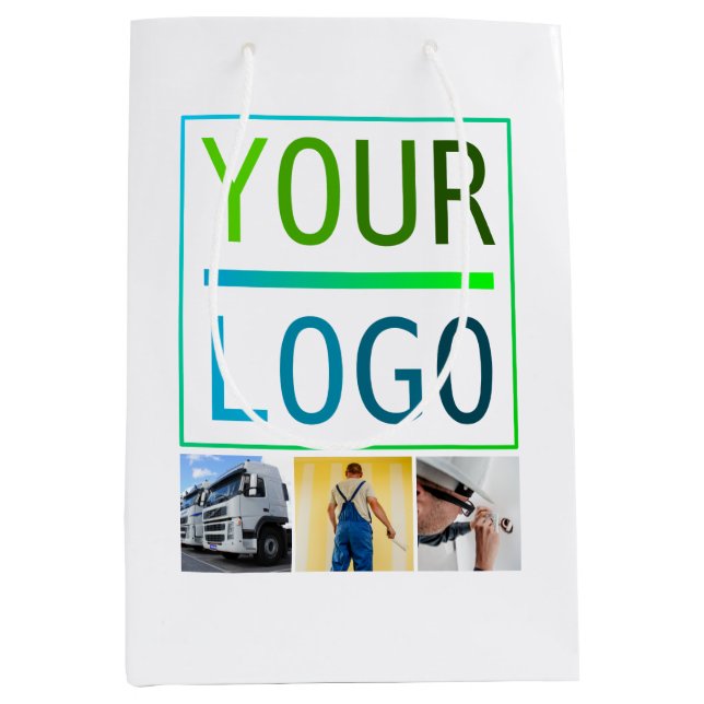 Upload Your logo Medium Gift Bag (Front)