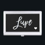 Upload your logo , name chic black logo business card holder<br><div class="desc">Upload your logo ,  name chic black logo</div>