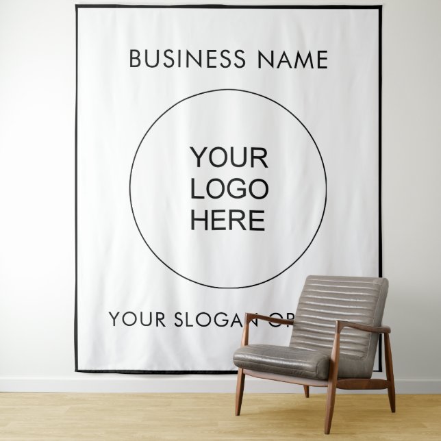 Upload Your Logo to Vertical Extra Large Backdrop Tapestry (In Situ)