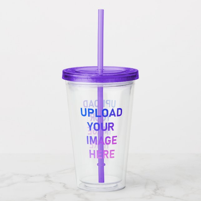 Upload Your loves  Image Photo Logo Acrylic Tumbler (Front)
