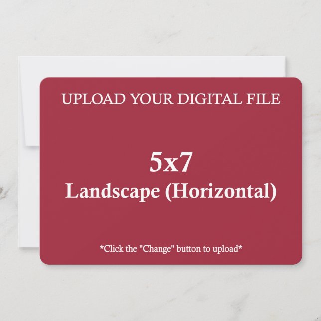 Upload Your Own 5 x 7 Design with Round Edges (Front)
