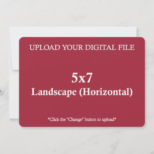 Upload Your Own 5 x 7 Design with Round Edges