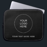 Upload Your Own Business Company Logo Add Text Laptop Sleeve<br><div class="desc">Upload Your Own Image Photo Picture Business Company Logo Add Text Elegant Modern Template Neoprene 10 inch Laptop Sleeve.</div>