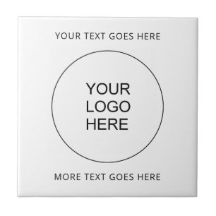 Upload Your Own Business Company Logo Add Text Tile