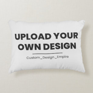 Upload Your Own Design Here   Custom Template Accent Pillow