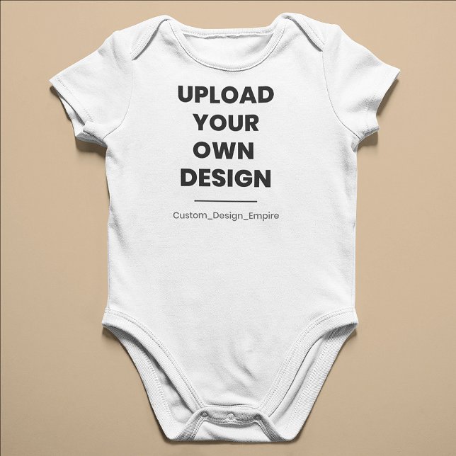 Upload Your Own Design Here | Custom Template Baby Bodysuit (Creator Uploaded)