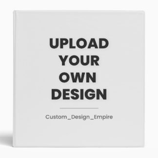 Upload Your Own Design Here | Custom Template Binder
