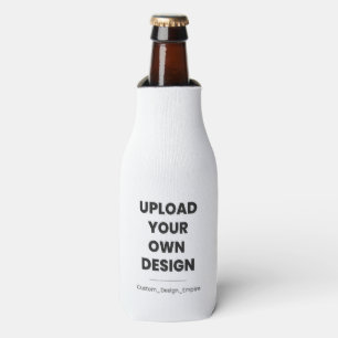 Upload Your Own Design Here Custom Template Bottle Cooler