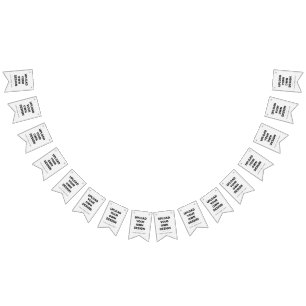 Upload Your Own Design Here Custom Template Bunting Flags