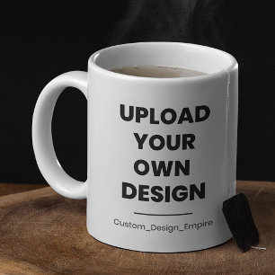 Upload Your Own Design Here   Custom Template Coffee Mug
