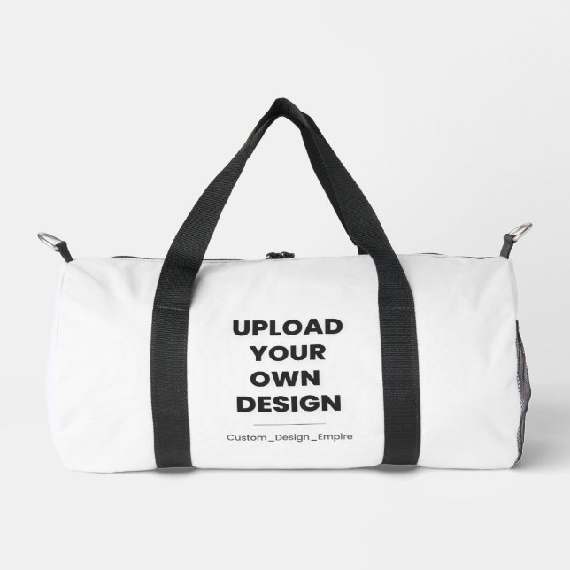 Upload Your Own Design Here | Custom Template Duffle Bag (Front)