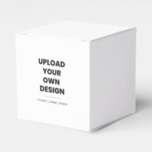 Upload Your Own Design Here Custom Template Favor Box