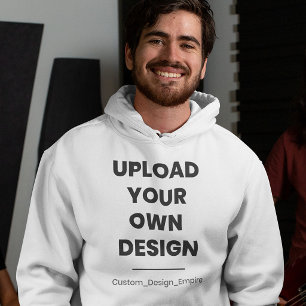 Upload Your Own Design Here Custom Template Hoodie