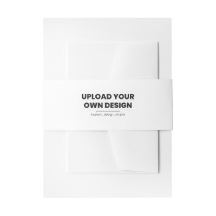 Upload Your Own Design Here   Custom Template Invitation Belly Band