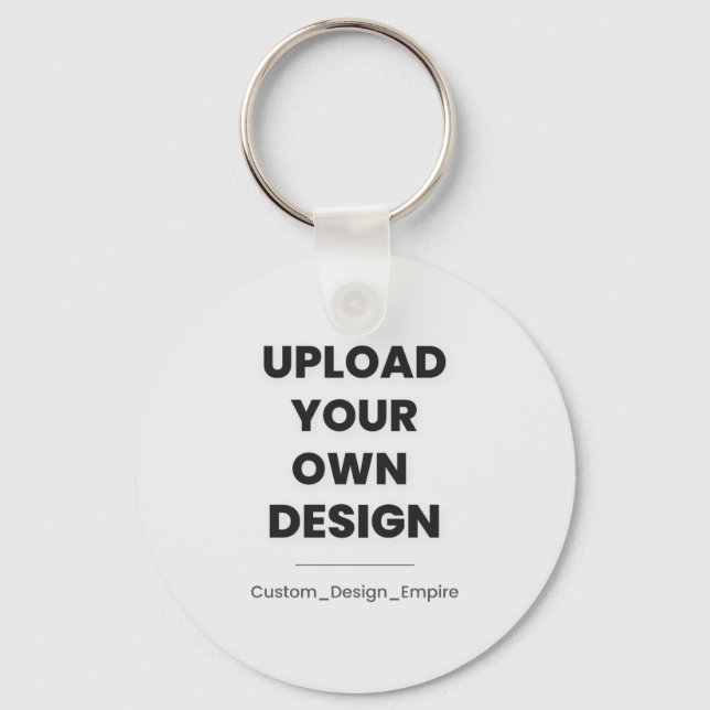 Upload Your Own Design Here | Custom Template Keychain (Front)