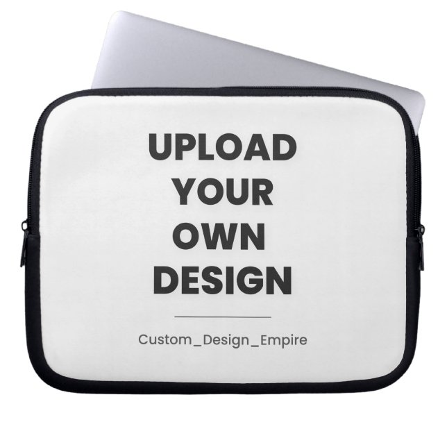 Upload Your Own Design Here | Custom Template Laptop Sleeve (Front)