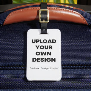 Upload Your Own Design Here   Custom Template Luggage Tag