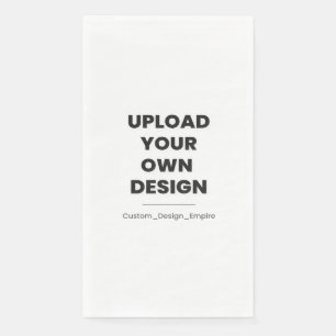 Upload Your Own Design Here   Custom Template Napkin