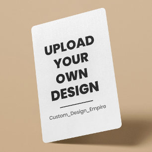 Upload Your Own Design Here Custom Template Playing Cards