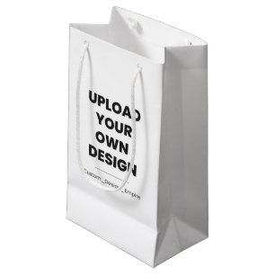 Upload Your Own Design Here   Custom Template Small Gift Bag