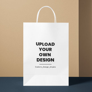 Upload Your Own Design Here | Custom Template Small Gift Bag