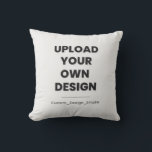 Upload Your Own Design Here | Custom Template Throw Pillow<br><div class="desc">Transform your ideas into reality ✨ Upload your own design, photo, or logo and create something truly one-of-a-kind! Whether it’s a gift, branding item, or personal artwork—this custom template lets you bring your vision to life instantly. 🎨📸 Just upload → adjust → order. Fast, easy, and made exactly your way....</div>